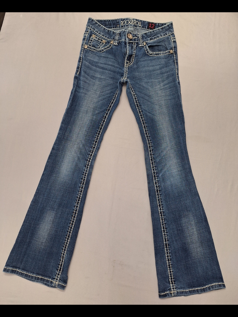 Rock & Roll Cowgirl Medium Wash Flare Jeans